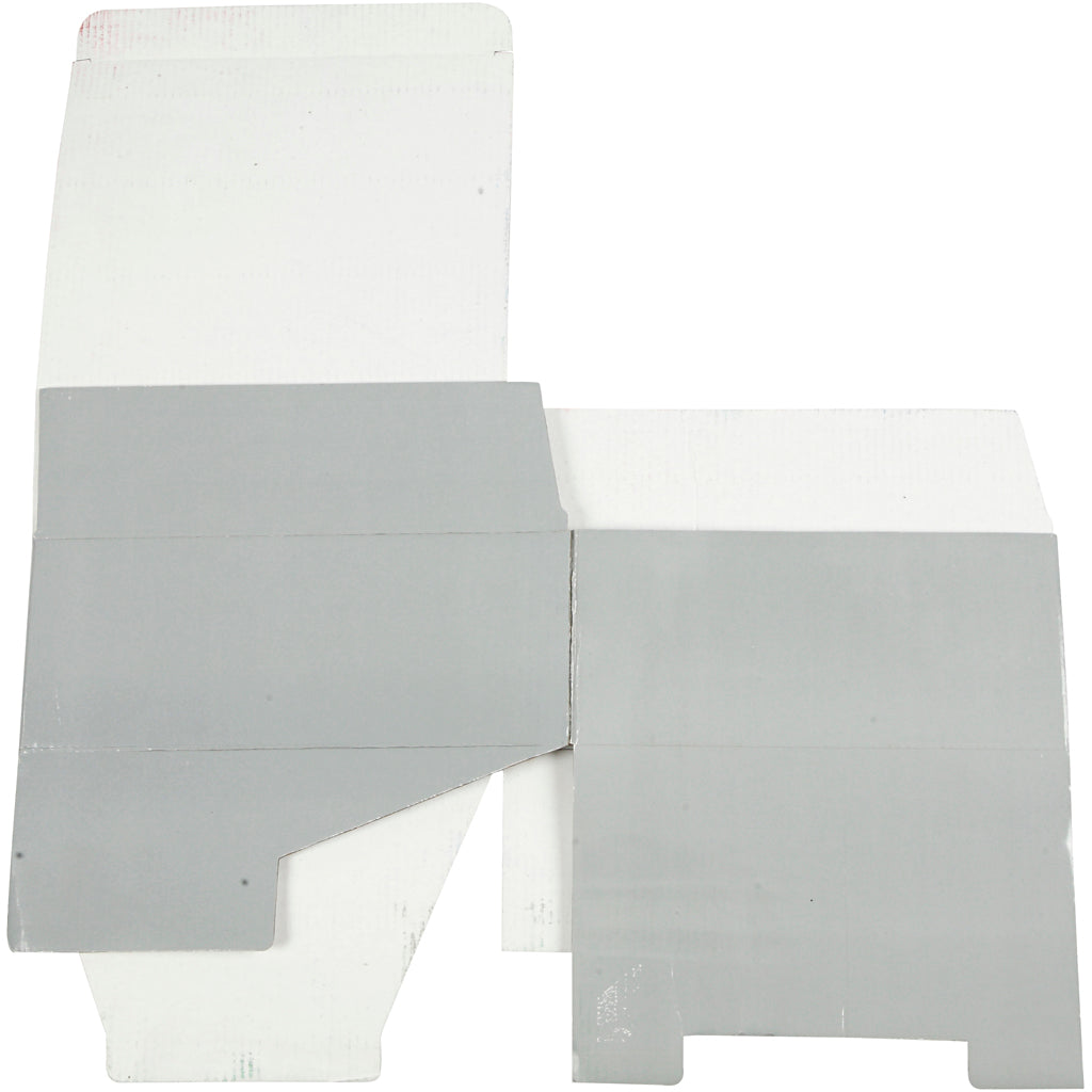 Cardboard Box, H: 10 cm, L: 25 cm, W: 22 cm, light grey