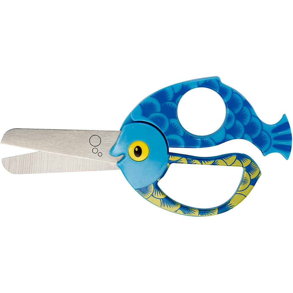 Fiskars Kids Animal Scissors, Fish, L: 13 cm