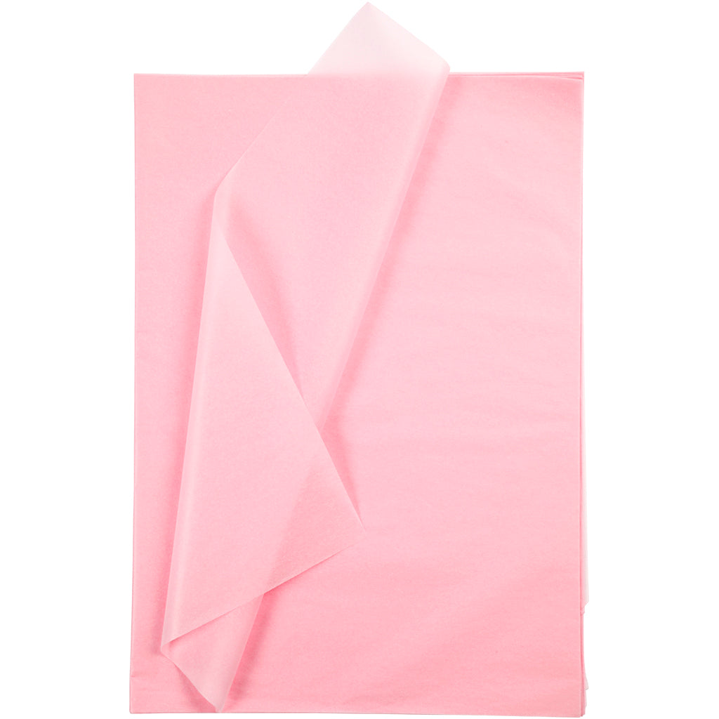 Tissue Paper, sheet 50x70 cm, 17 g, light rose, 25 sheet