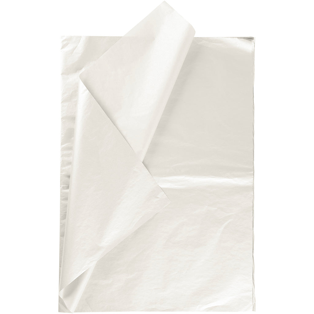Tissue Paper, sheet 50x70 cm, 17 g, mother-of-pearl, 6 sheet