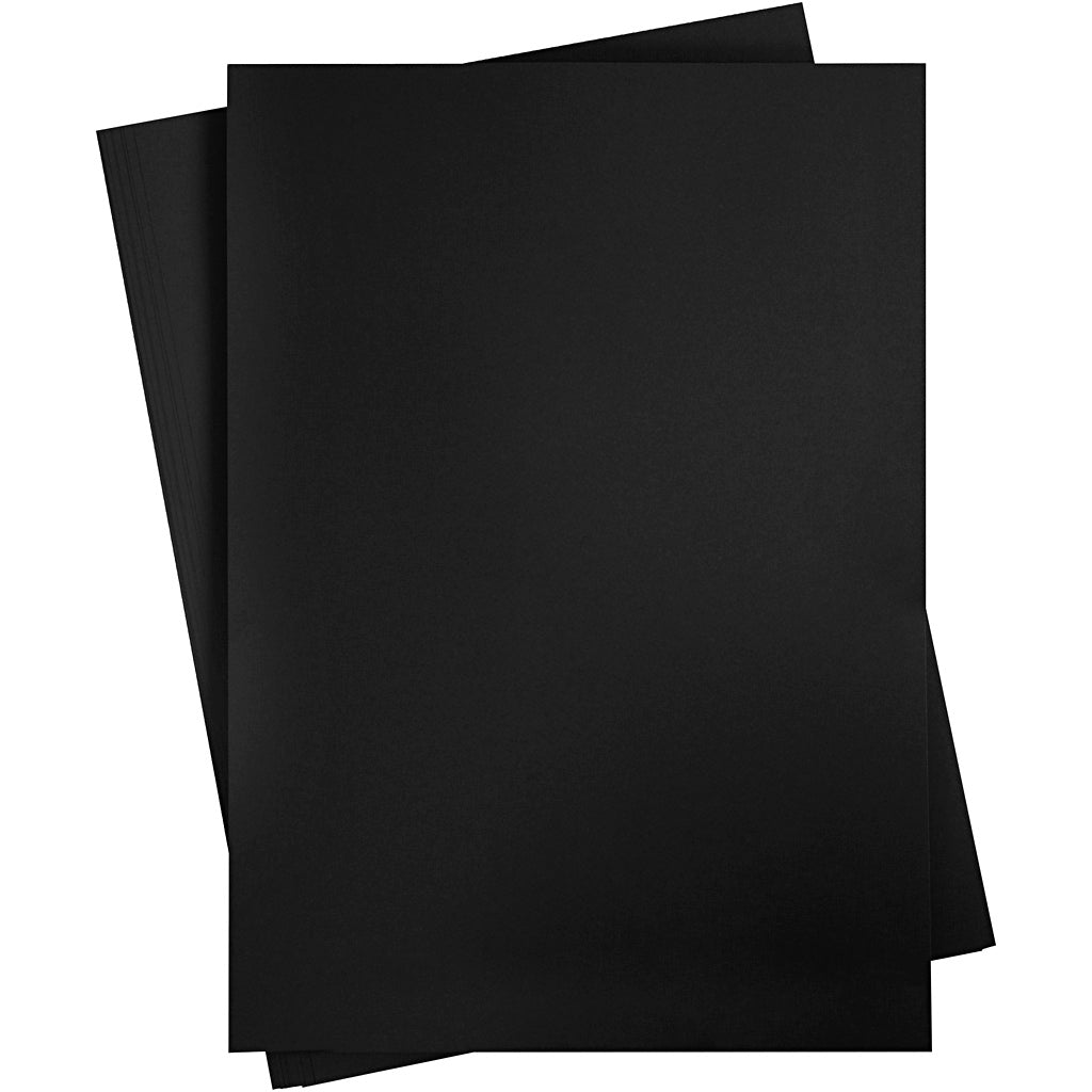 Card, sheet 50x70 cm, 270 g, black, 10 sheet