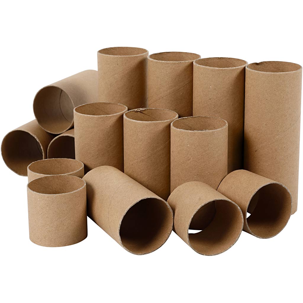 Cardboard tube, L: 4,7+9,3+14 cm, 60 pc