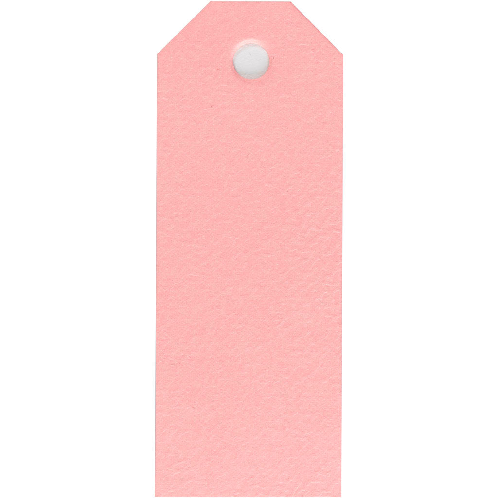 Manila Tags, size 3x8 cm, 220 g, light red, 20 pc