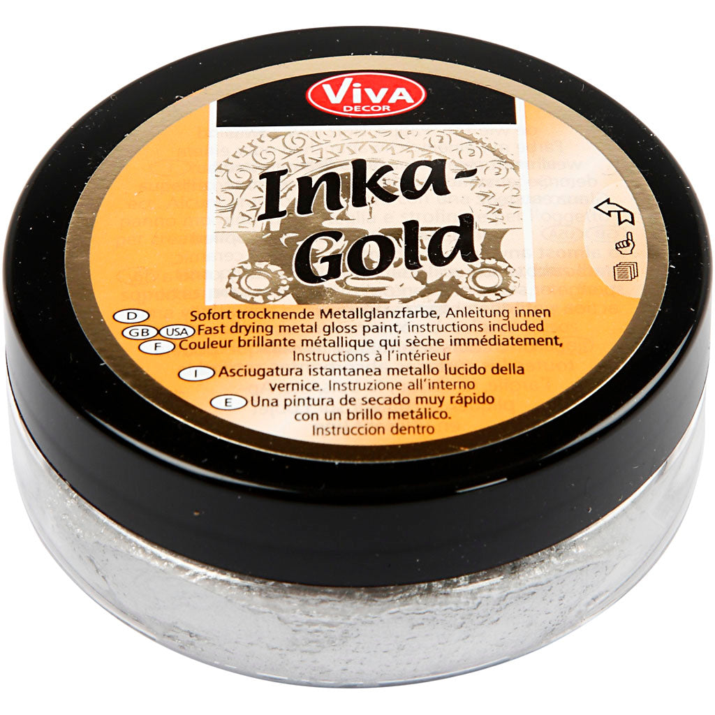 Inka Gold, silver, 50 ml/ 1 tub