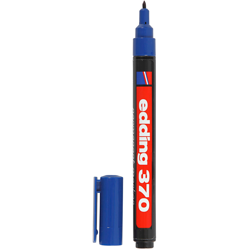 Edding 370 Marker, line 1 mm, blue