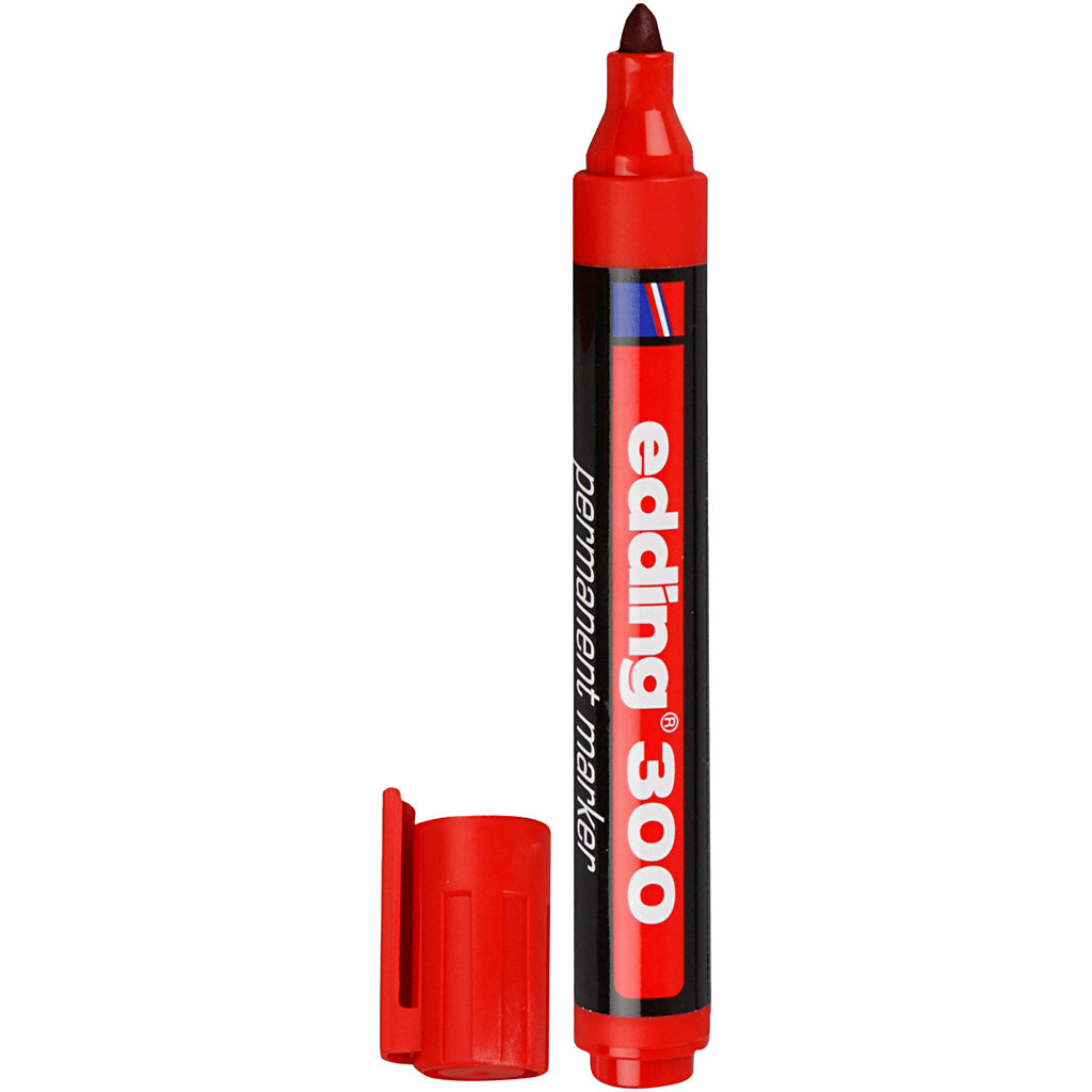 Edding 300 Marker, line 1,5-3 mm, red