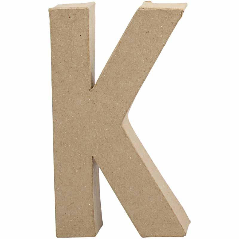 Letter, K, H: 20,3 cm, W: 11,5 cm, thickness 2,5 cm