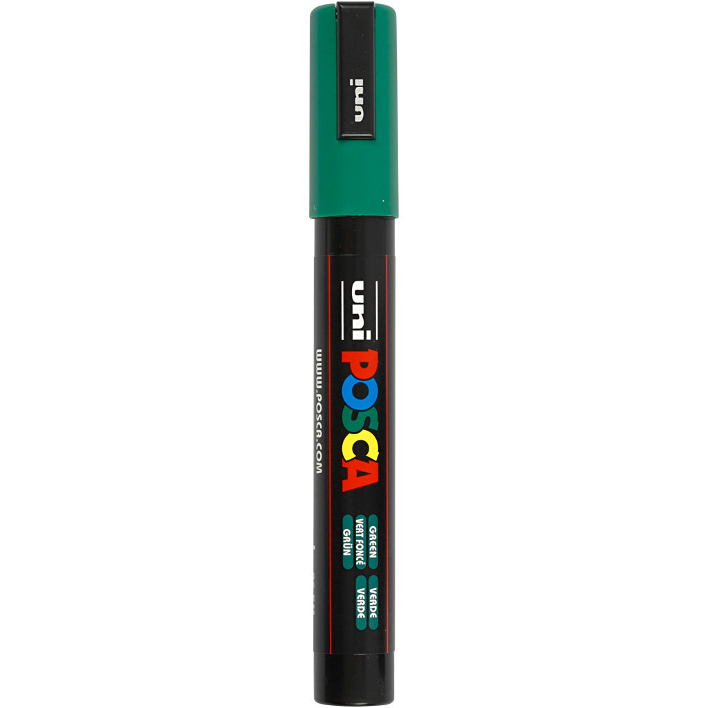 Posca Marker, no. PC-5M, line 2,5 mm, medium, green