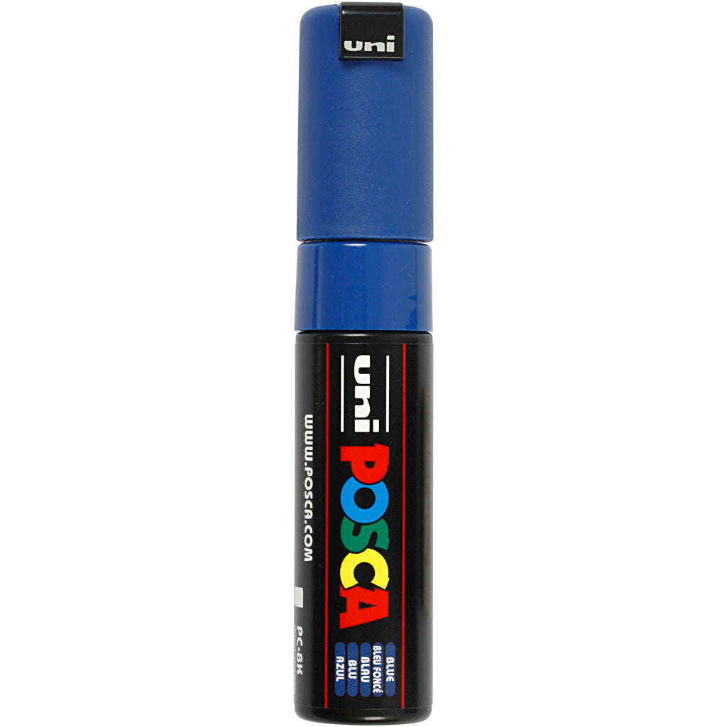 Posca Marker, no. PC-8K, line 8 mm, broad, blue