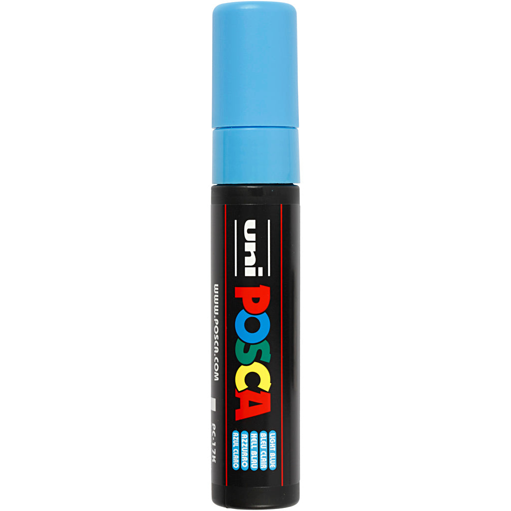 Posca Marker, no. PC-17K, line 15 mm, extra broad, light blue