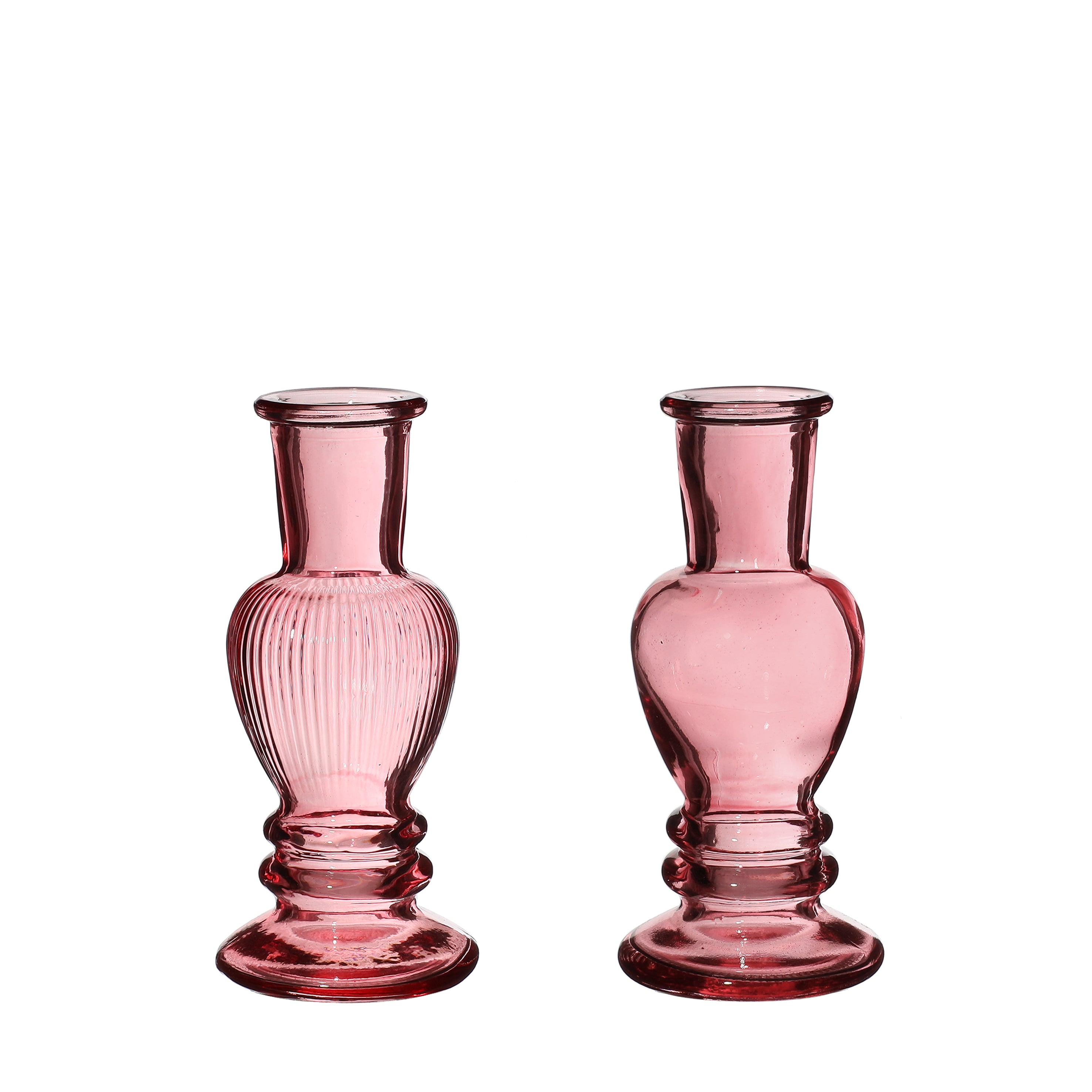 Vase Venice Pink H: 11,3 x Ø5 cm (12 Pcs)