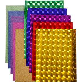 Deco Foil - Assortment, assorted colours, W: 35 cm, thickness 30+110 my, 10x2 m