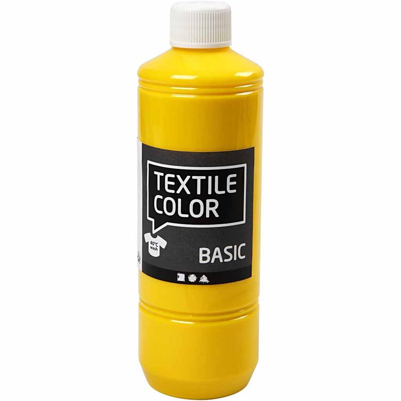 Textile Color, primary yellow, 500 ml/ 1 bottle