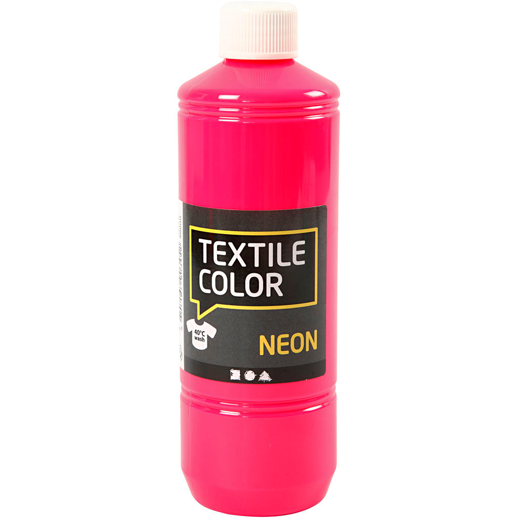 Textile Color, neon pink, 500 ml/ 1 bottle