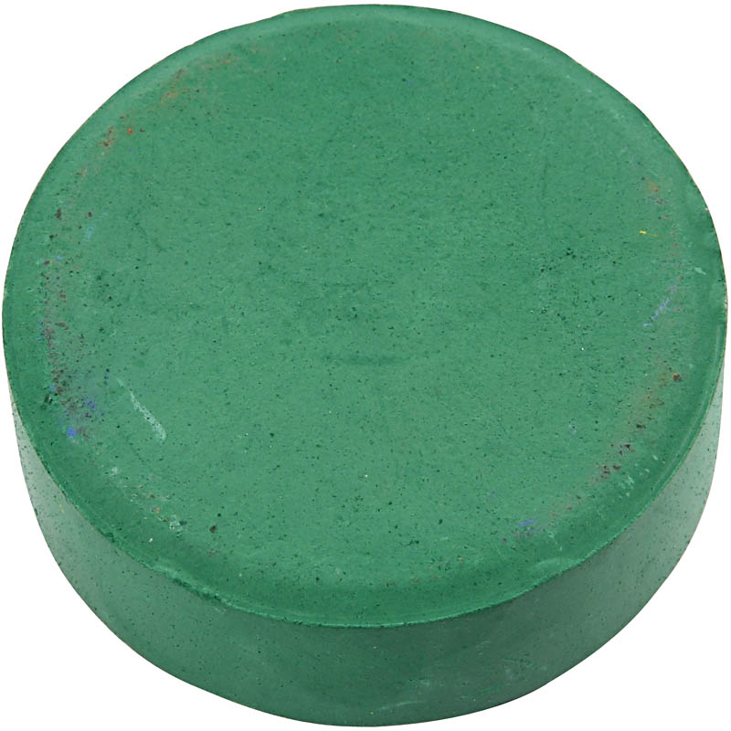 Watercolours, H: 19 mm, dia. 57 mm, dark green, 6 pc