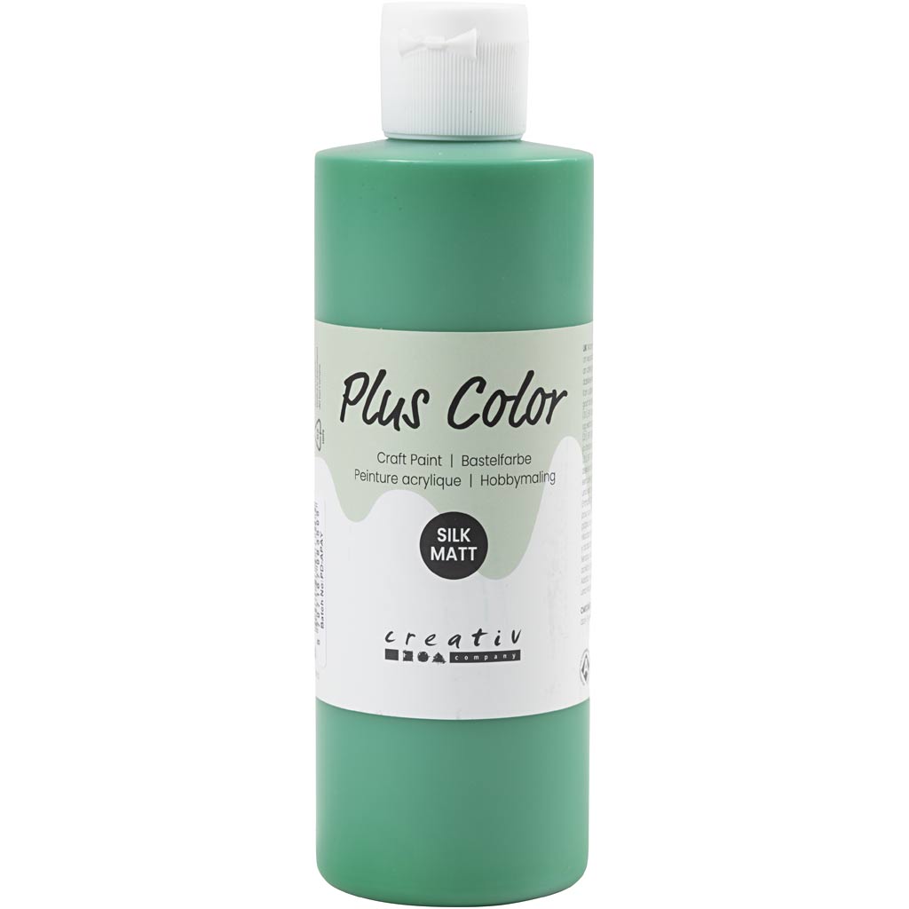 Plus Color Craft Paint, brilliant green, 250 ml/ 1 bottle