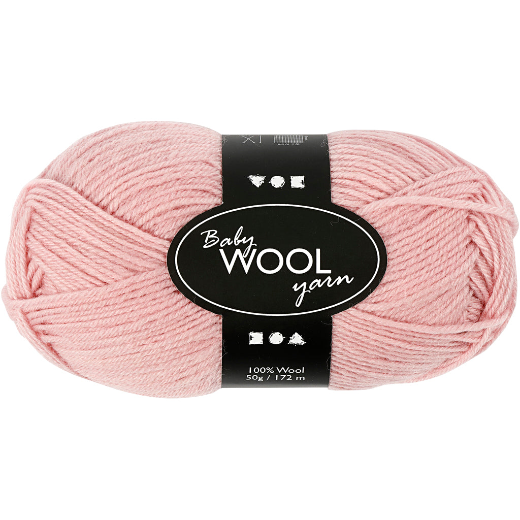 Baby Yarn, L: 172 M, dusty rose, 50 g/ 1 ball