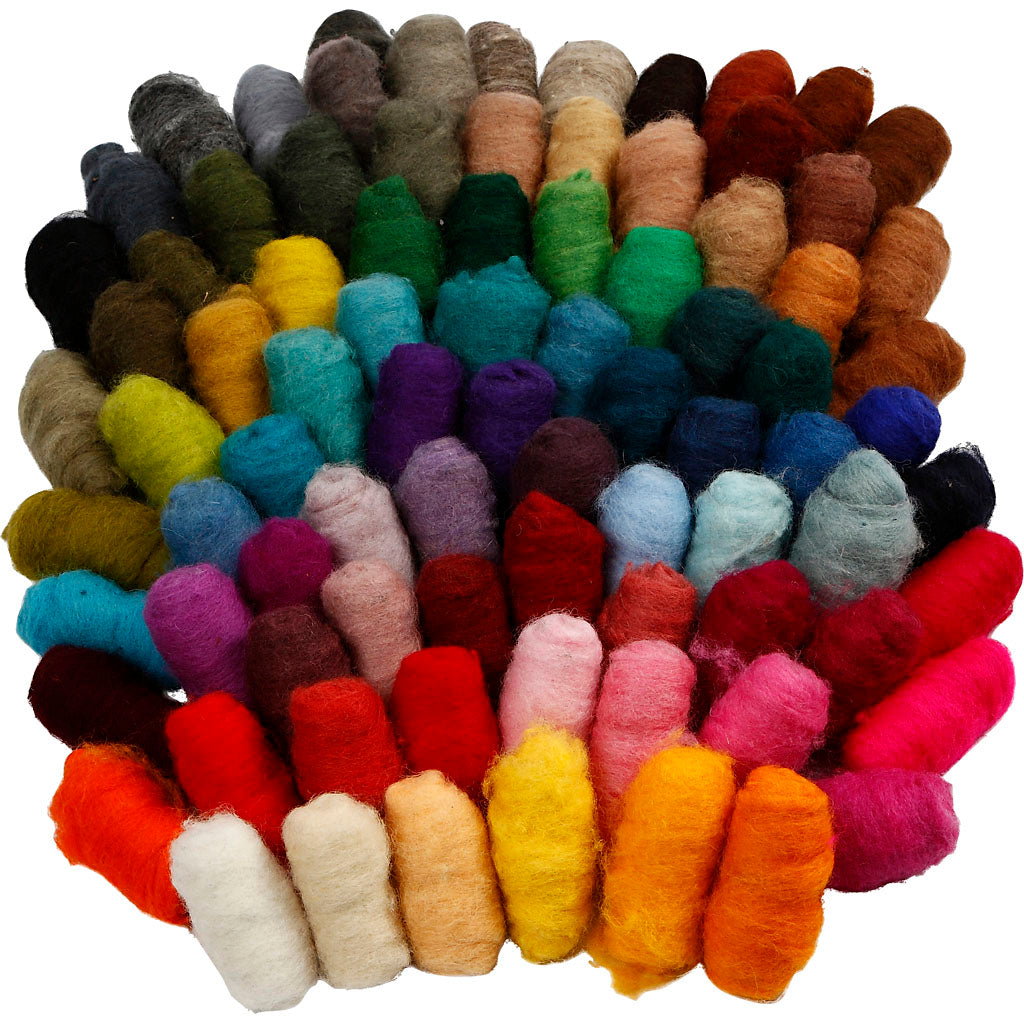 Carded Wool, 86x10 g
