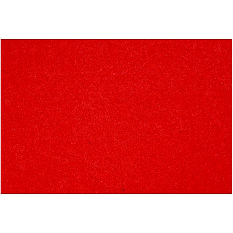 Craft Felt, sheet 42x60 cm, thickness 3 mm, red, 1 sheet