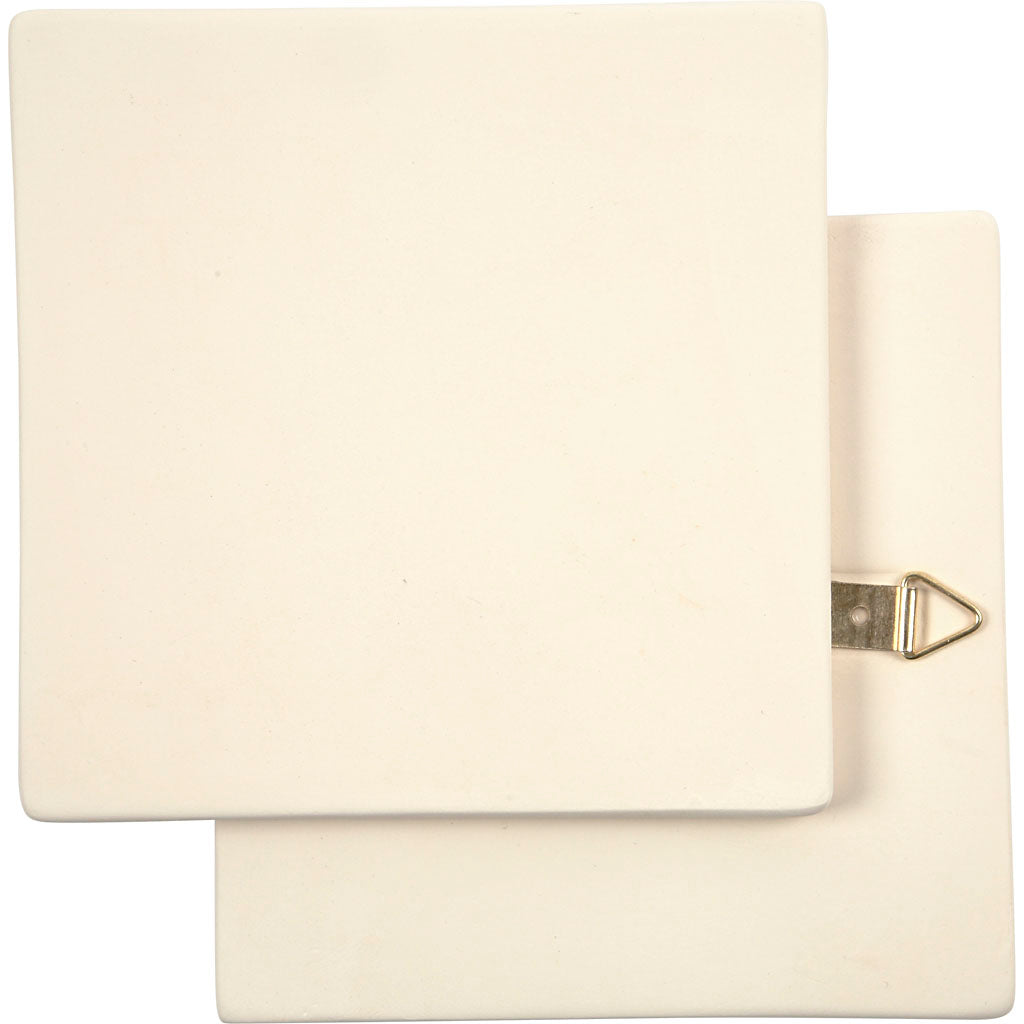 Art Tile, size 13x13 cm, thickness 7 mm, white
