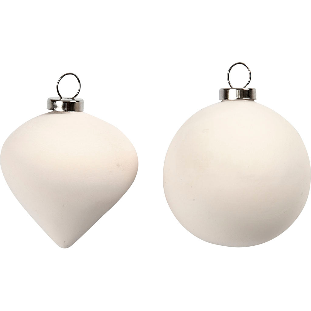 Ornaments, H: 5 cm, 12 pc