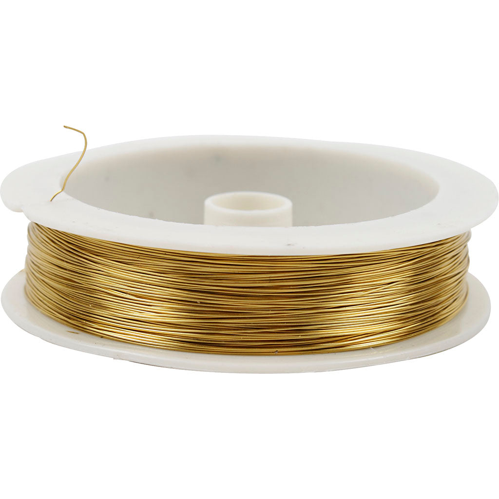 Brass Wire, thickness 0,3 mm, 70 m/ 1 roll