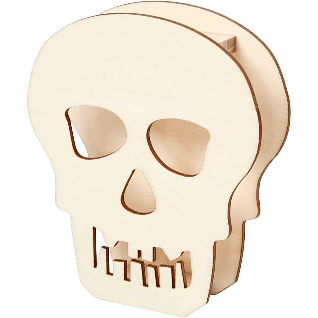 Skull, H: 13,5 cm, D. 3 cm, W: 11,5 cm