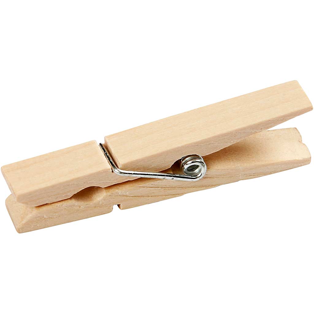 Clothes pegs, L: 48 mm, W: 6 mm, 50 pc