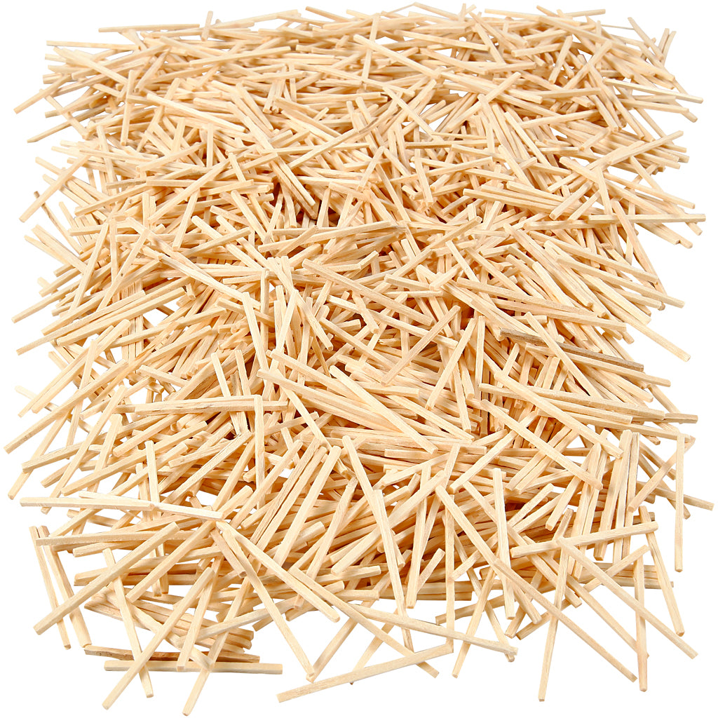 Matchsticks, L: 48 mm, dia. 2 mm, 8500 pc, 1 kg