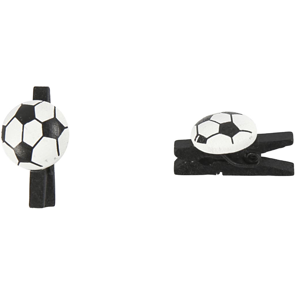 Football Peg, size 14x25 mm, thickness 12 mm, black, 10 pc