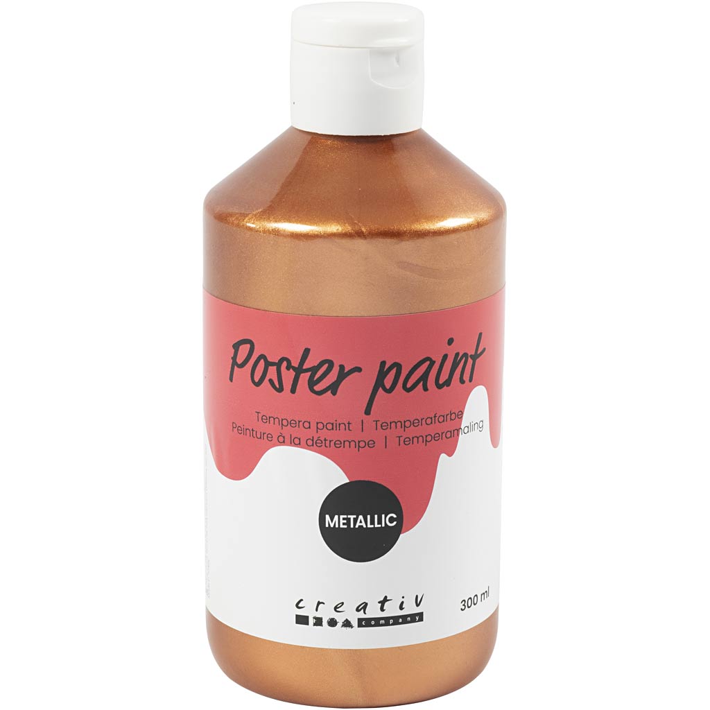 Poster paint Metallic, metallic copper, 300 ml