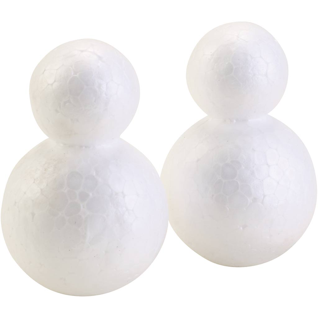 Polystyrene figures, H: 6.5 cm, 50 pc