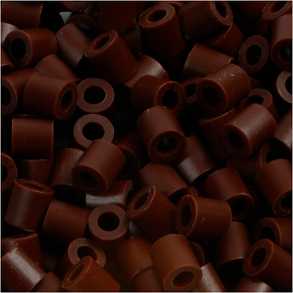 PhotoPearls, size 5x5 mm, hole size 2,5 mm, medium, brown (3), 6000 pc