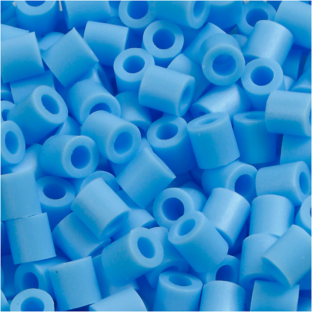 PhotoPearls, size 5x5 mm, hole size 2,5 mm, medium, pastel blue (23), 1100 pc