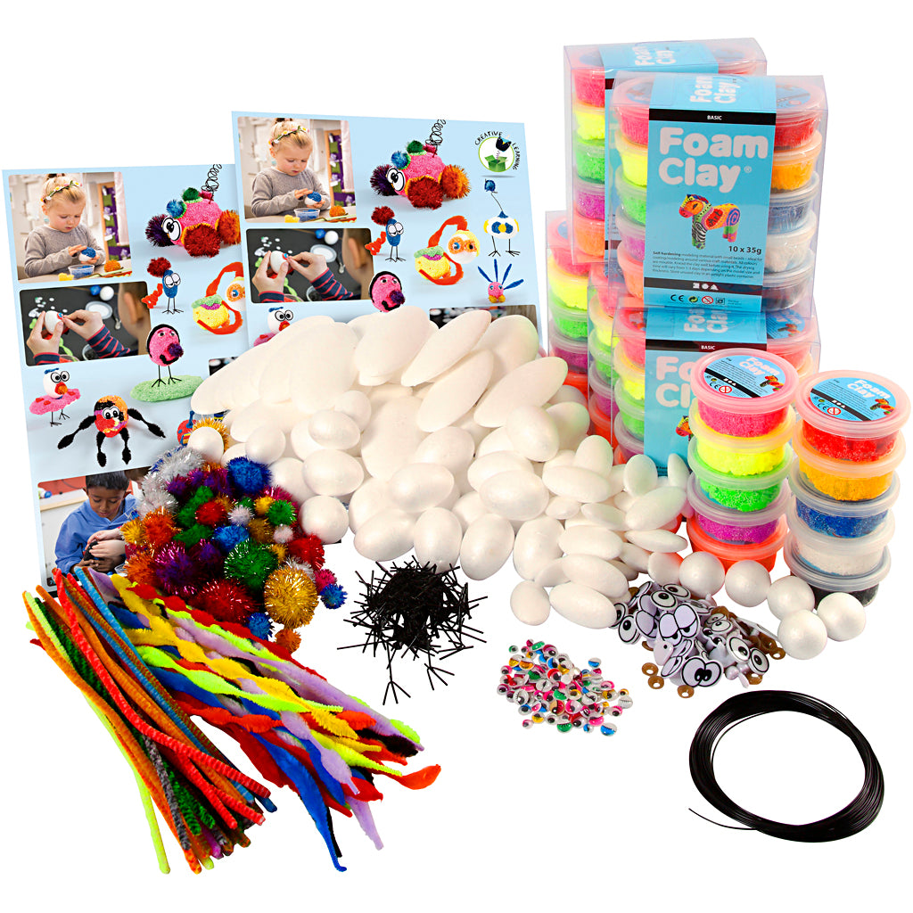 Group Craft Kit Foam Clay® Figures, 1 pack