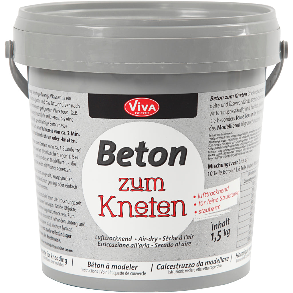 Concrete Modelling Clay, grey, 1500 g