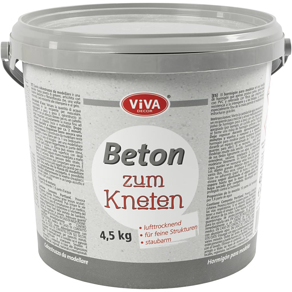 Concrete Modelling Clay, grey, 4500 g