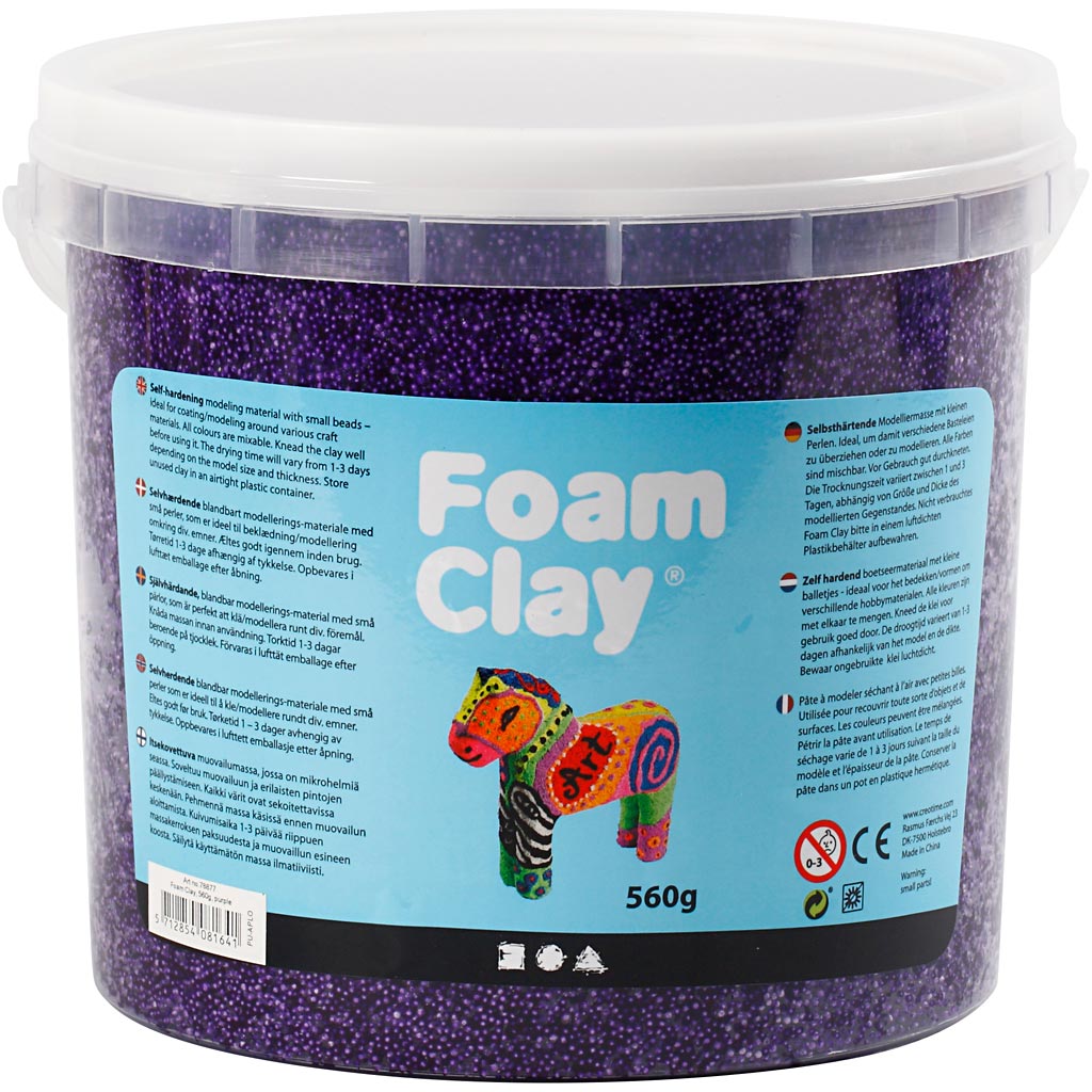 Foam Clay®, purple, 560 g/ 1 bucket