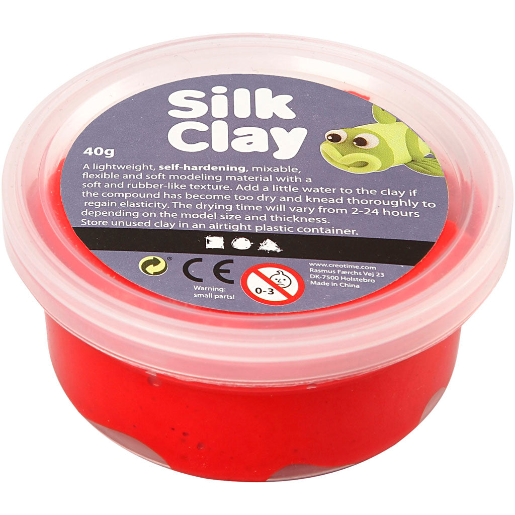 Silk Clay®, red, 40 g/ 1 tub