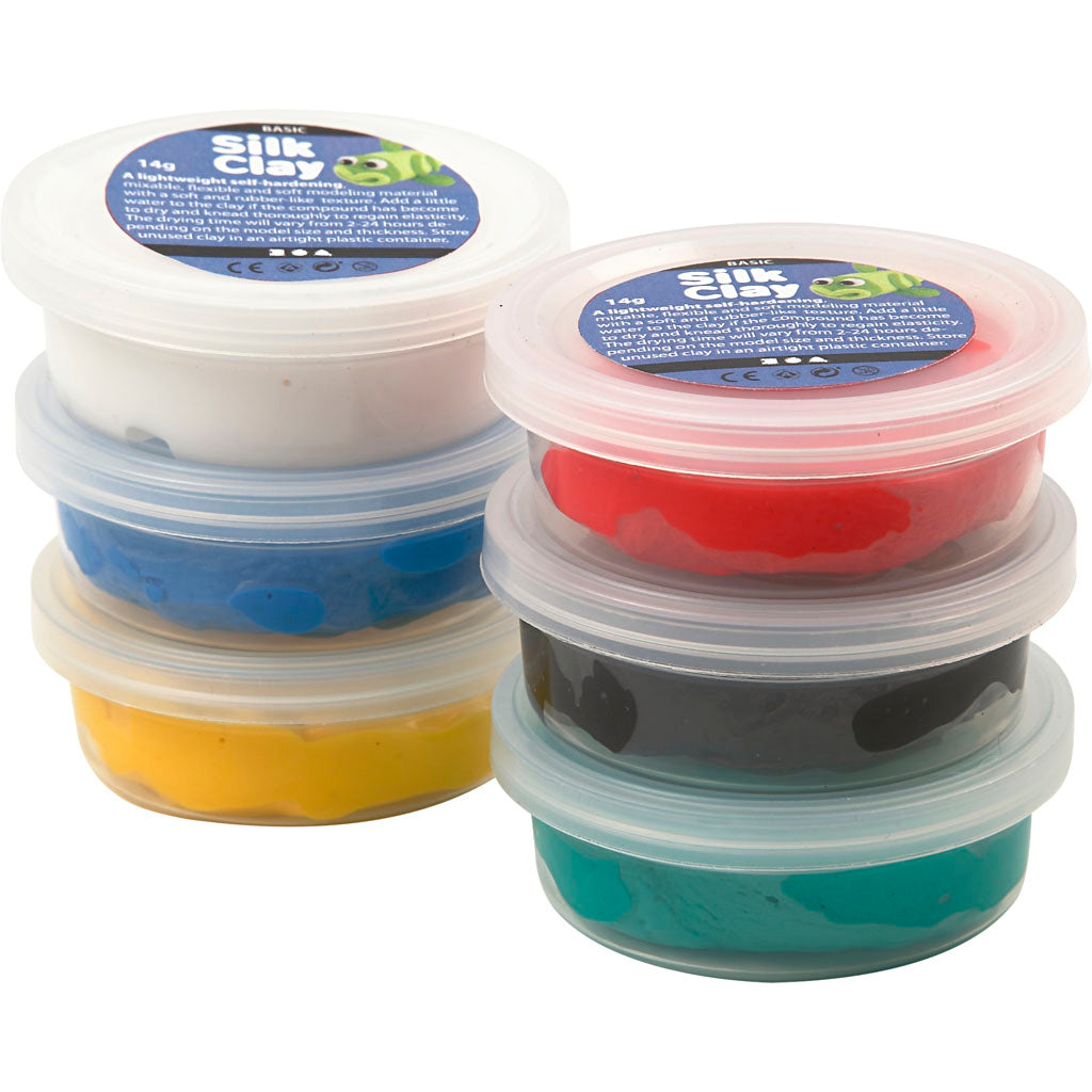 Silk Clay®, standard colours, 6x14 g