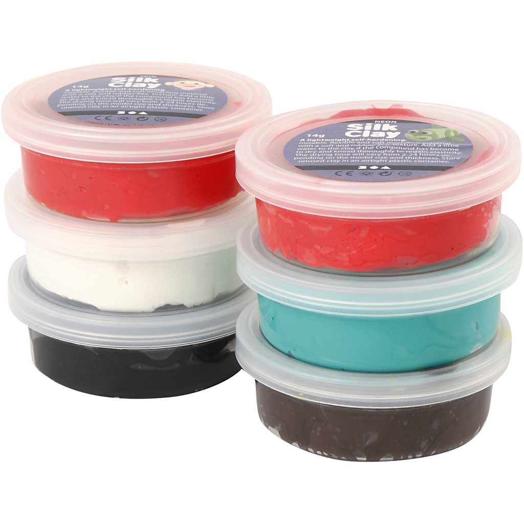 Silk Clay®, christmas colours, 6x14 g