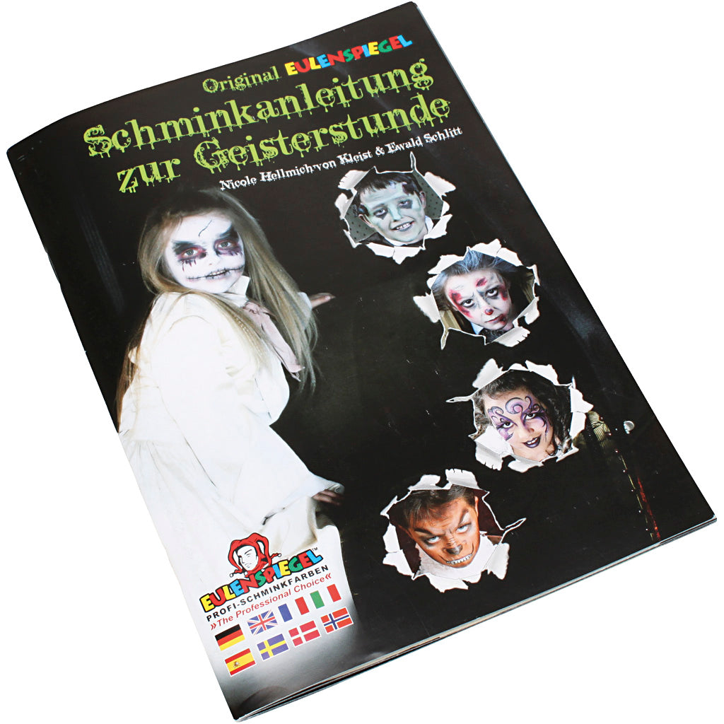 Eulenspiegel Face Painting Booklet, 16 spooky face paint designs