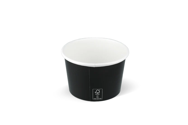 Ice cream cup Carton 240ml Ø9 cm 8oz FSC®Mix Black (1.000 pcs)