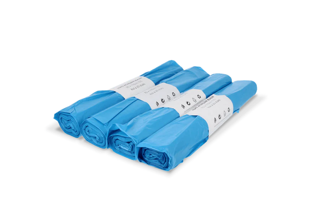 Garbage bags 120 liter 70x110cm 20 Rolls With 25 bags blue (licht) (500 bags)
