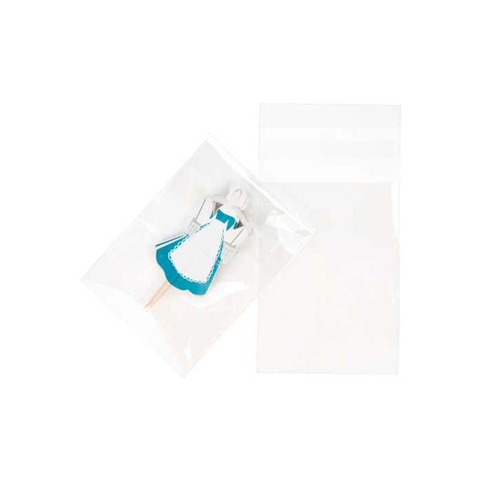 Plastic Bags 6.9x9.1cm Transparent Peel and Seal