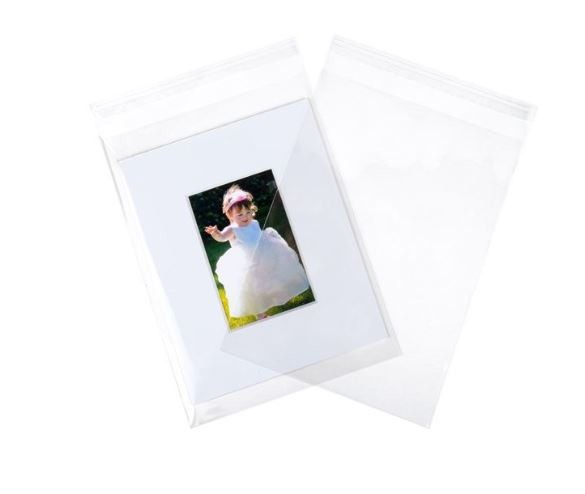 Plastic Bags 11.5x22cm Transparent Peel and Seal