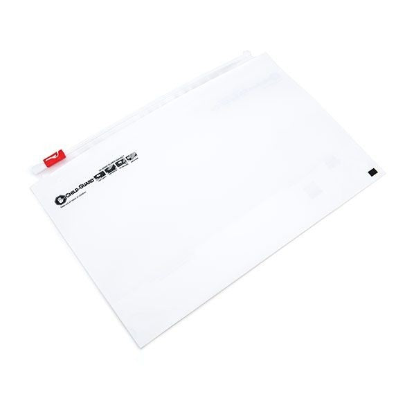 Plastic Bags Matt White 31.8x21.6cm with Child-proof Closure