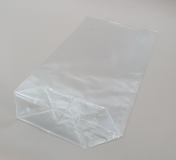 Cross Bottom Bags Clear 95x39x160mm