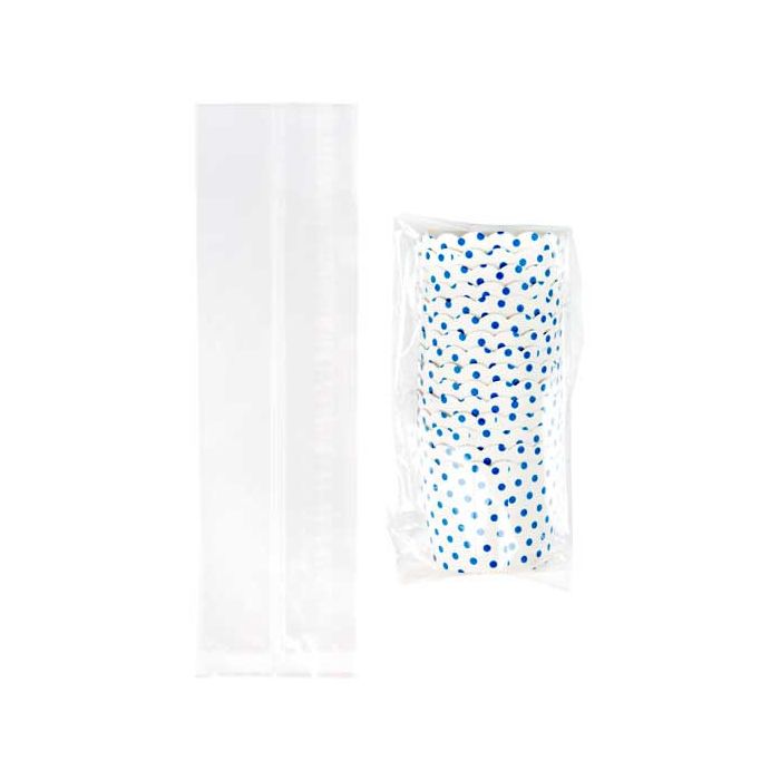 Plastic Bags 7/2x3x23cm with side gusset