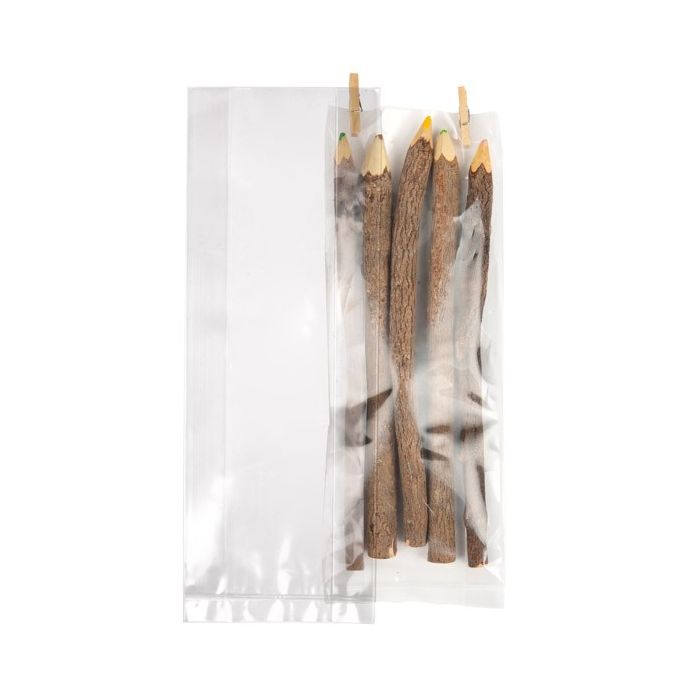 Plastic Bags 7.6x3.2x21cm with side gusset